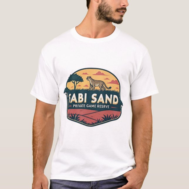 T-shirt Sabi Sand Private Game Reserve (Afrique du Sud) (Devant)