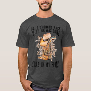 T-shirt Sable dans mes bottes Amoureux de musique country