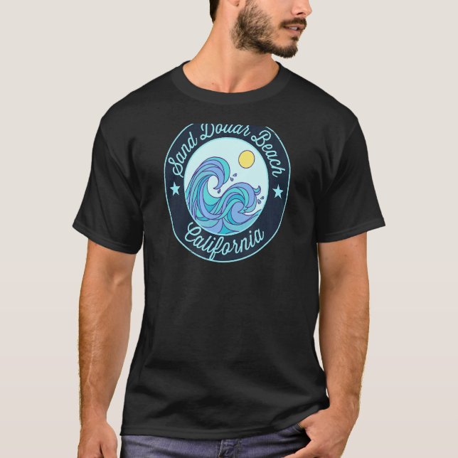 T-shirt Sable Dollar Beach Ca California Souvenir Nautique (Devant)