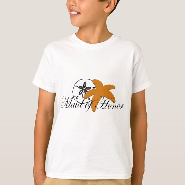 T-shirt Sable Dollar Starfish Maid of Honor (Devant)