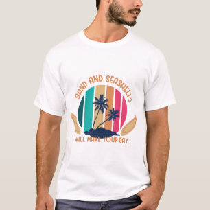 T-shirt Sable et coquillages feront votre journée