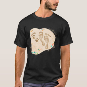 T-shirt Sable gravé Animaux de compagnie Lover Chien Papa