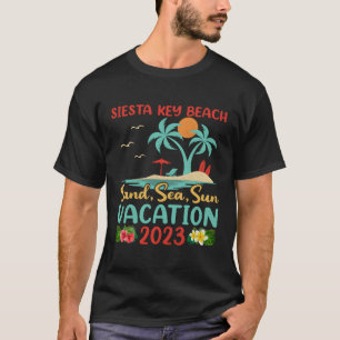 T-shirt Sable Mer Sun Vacation 2023 Floride Siesta Key Bea