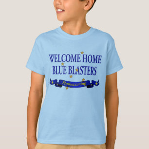 T-shirt Sableuses bleues à la maison bienvenues