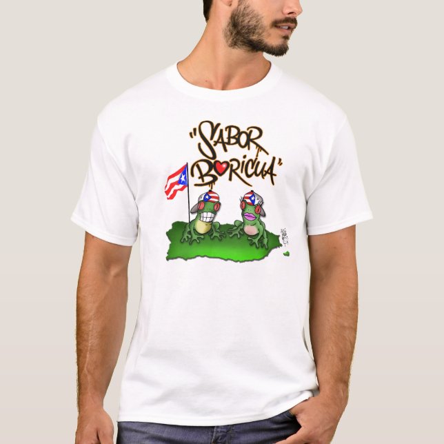 T-shirt Sabor Boricua "Coqui " (Devant)