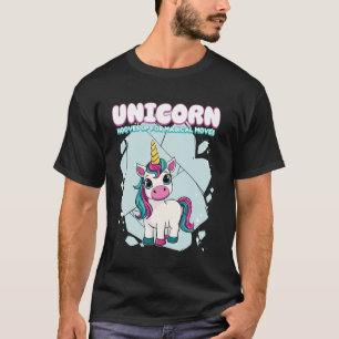 T-shirt Sabots de licorne levés pour des mouvements magiqu