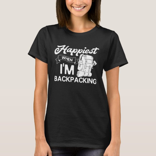 T-shirt Sac à dos de Randonnée (Devant)