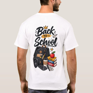 T-shirt Sac à dos de rentrée scolaire Splash