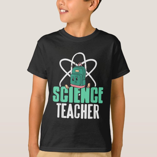 T-shirt Sac à dos drôle de professeur de sciences École hu (Devant)