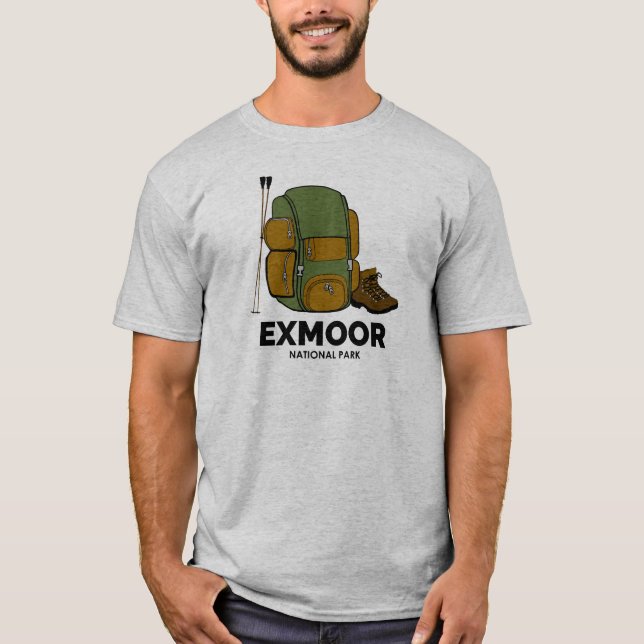 T-shirt Sac à dos du parc national d'Exmoor (Devant)