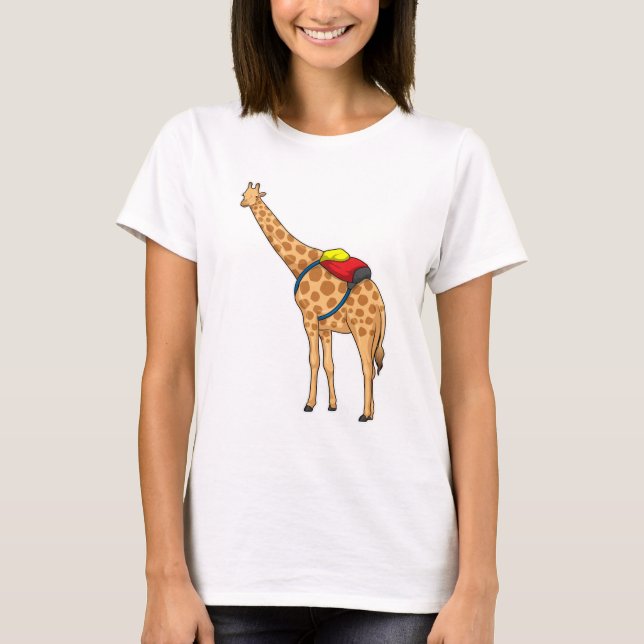 T-shirt Sac à dos Giraffe (Devant)