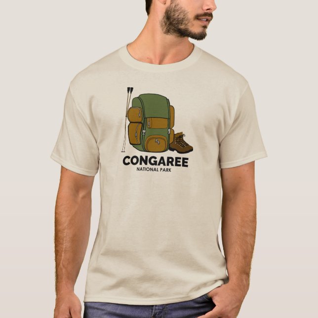 T-shirt Sac à dos pour le parc national de Congaree (Devant)