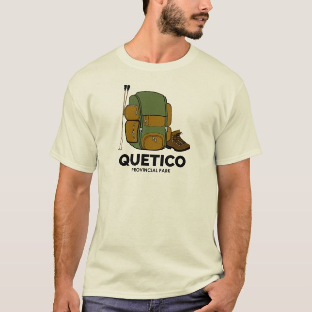 T-shirt Sac à dos pour le parc provincial Quetico (Devant)