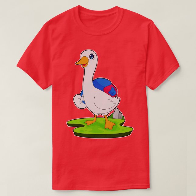 T-shirt Sac à dos pour randonneurs de canards 3 (Design devant)