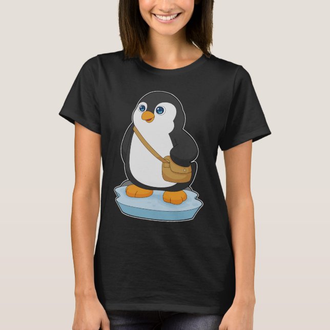 T-shirt Sac à l'épaule Pingouin (Devant)
