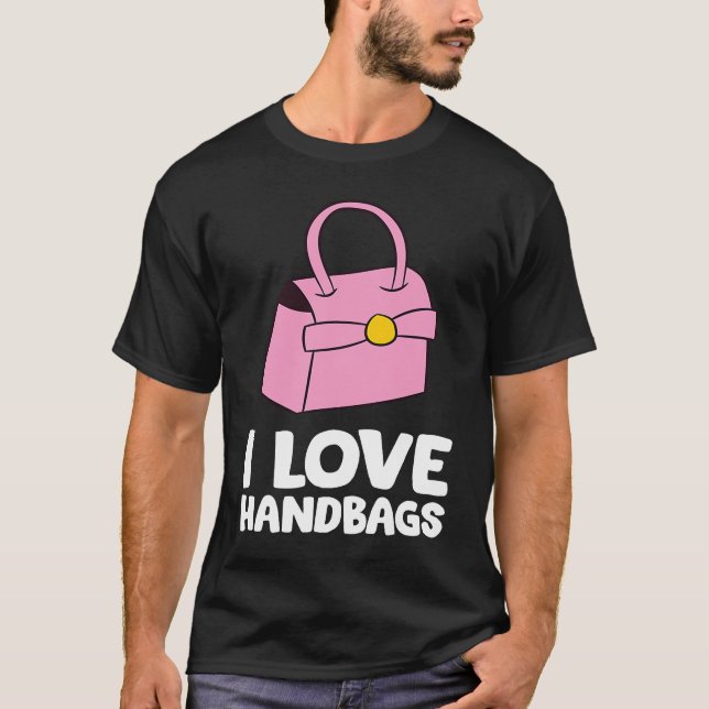 T-shirt Sac à main J'aime les sacs à main (Devant)