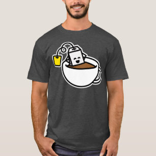 T-shirt Sac à thé amusant dans la tasse de thé du spa rela