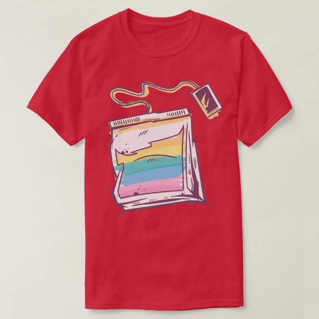 T-SHIRT SAC À THÉ COLORÉ (Design devant)