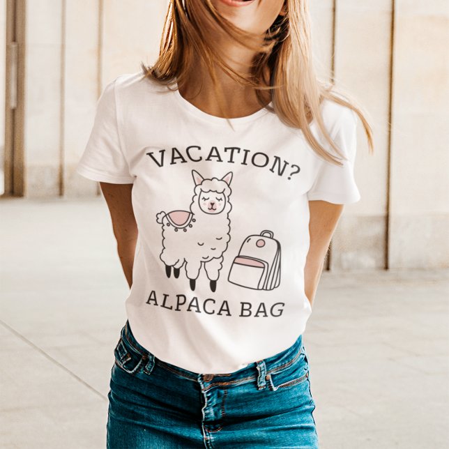 T-shirt Sac Alpaca (vacation? alpaca bag t-shirt)