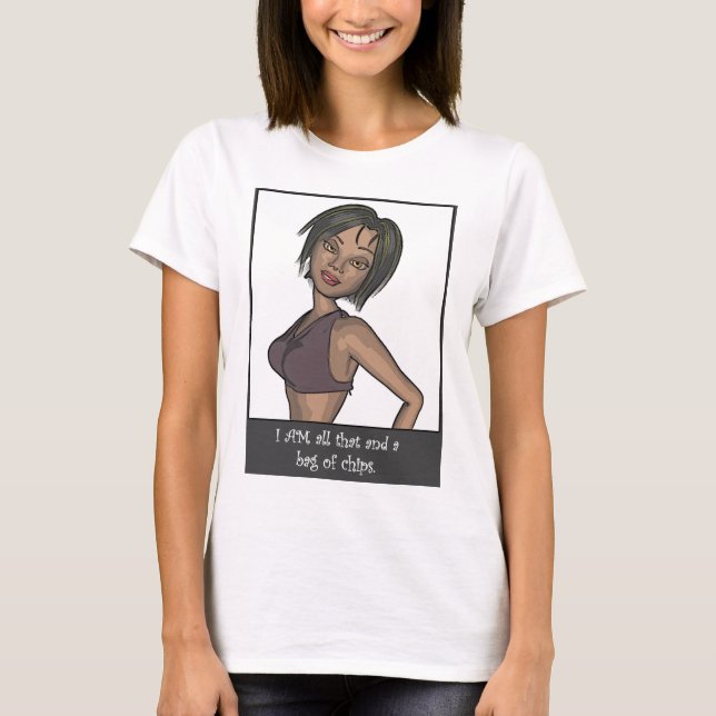 T-shirt Sac de chemise de dames de puces (Devant)