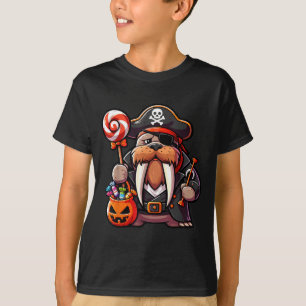 T-shirt Sac en bonbons Patch de pirate de morse d'Hallowee