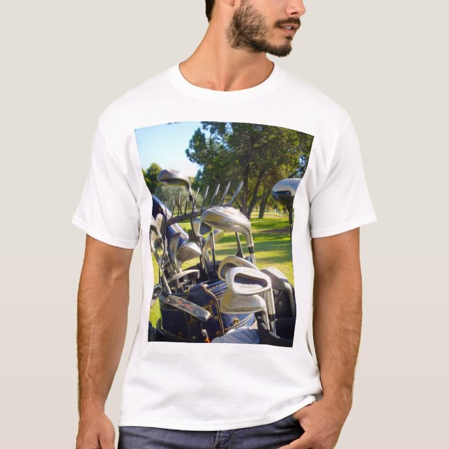 T-shirt Sac Mens De Clubs De Golf T-shirt, (Devant)