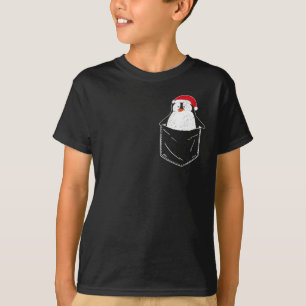T-shirt Sac Penguin Père Noël mignonne Animal Noël