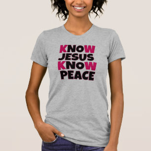 T-shirt Sachez que Jésus connaissent la chemise des femme