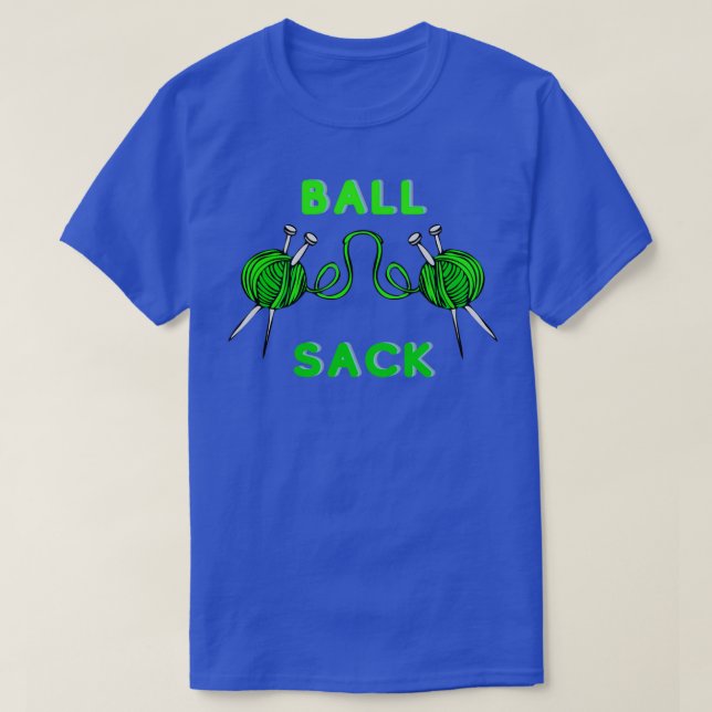 T-shirt Sacoche à bille verte Tricot (Design devant)