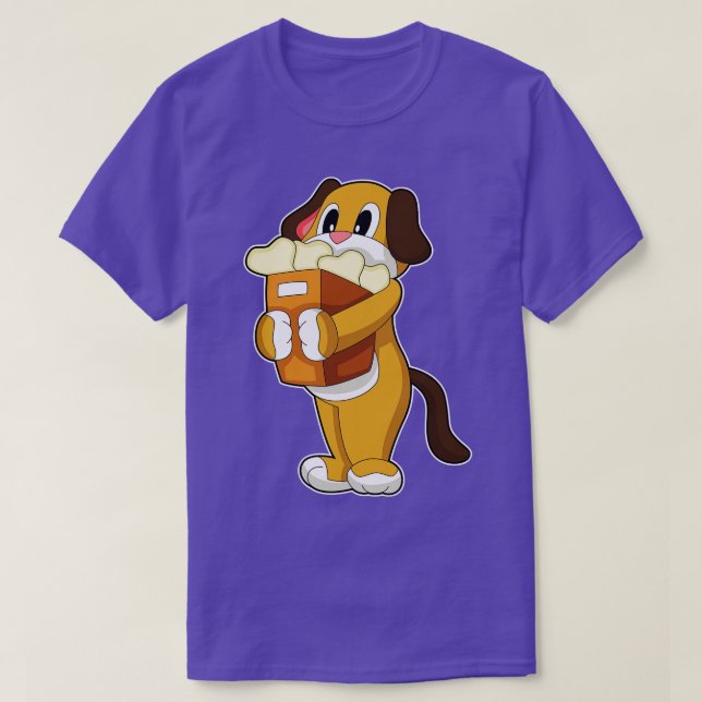 T-shirt Sacoche Shopping pour chien Bone (Design devant)