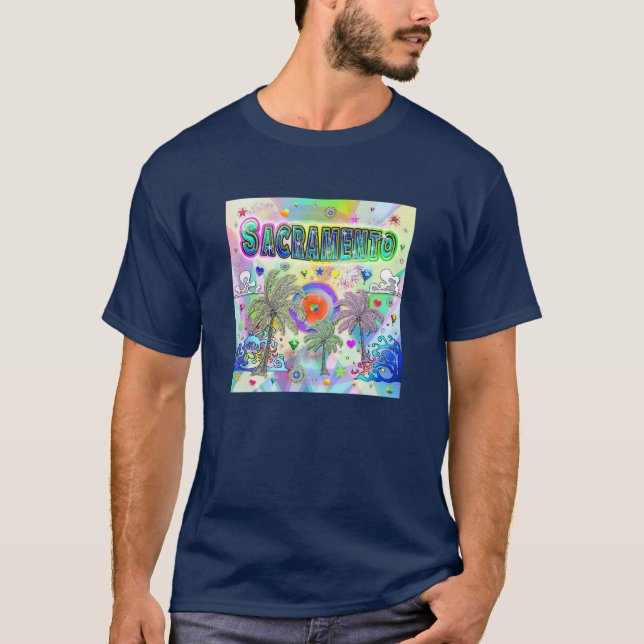 T-shirt Sacramento Deep Dream (Devant)