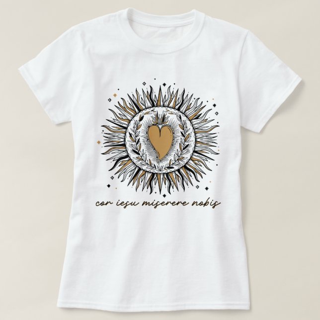 T-shirt Sacré Coeur de Jésus Traditionnel Catholique (Design devant)