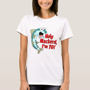 T-shirt Sacré nom d'une morue j'ai 70 ans