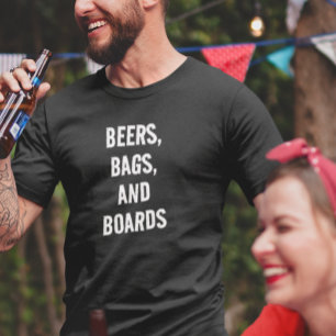 T-shirt Sacs et planches de bière Jeu de trou de maïs
