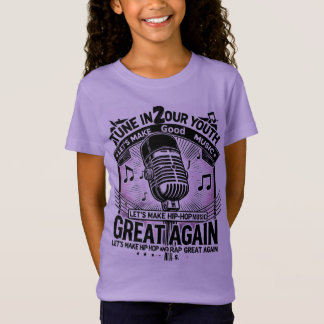 T-Shirt S'Adapter À Notre Jeunesse : Purple Hip hop Tee