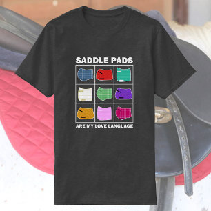 T-shirt Saddle Pads Sont Ma Langue D'Amour   Drôle Cheval