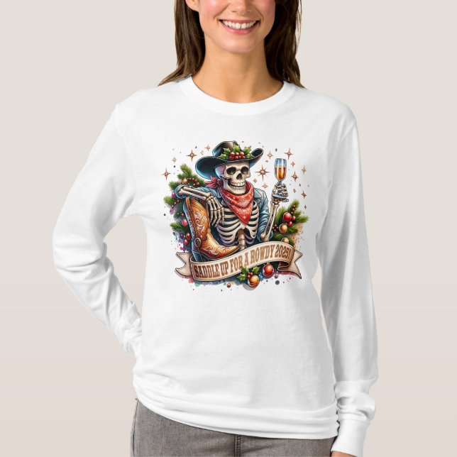 T-shirt Saddle Up For A Rowdy 2025 (Devant)