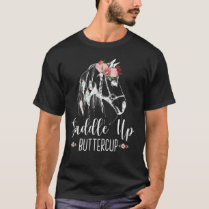 T-shirt Saddup Buttercup Cheval équitation Rodéo Cowgirl