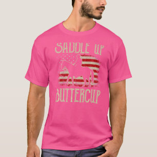 T-shirt Saddup Buttercup Vintage Western Rodeo Pays
