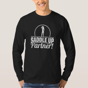 T-shirt Saddup Rodéo Cowgirl Horse équitation Western Wild