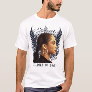 T-shirt sade soldier of love music angel