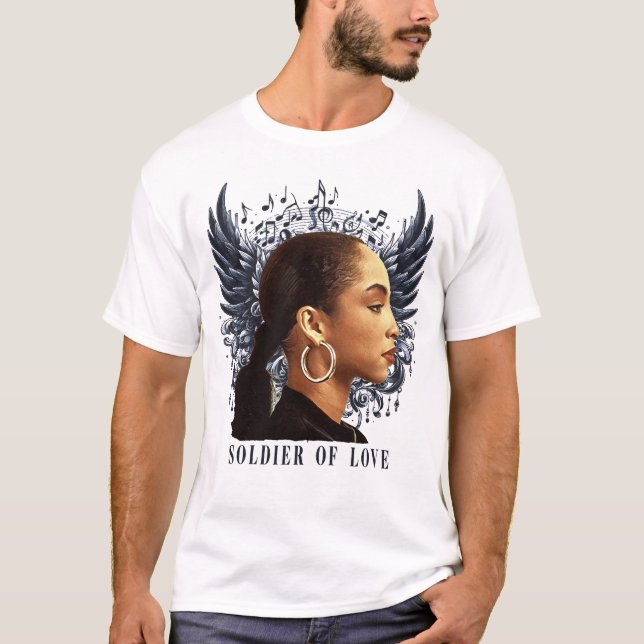 T-shirt sade soldier of love music angel (Devant)