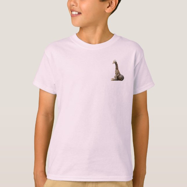 T-shirt Safari Afrique Mod Chic Classy Destiny Giraffe (Devant)