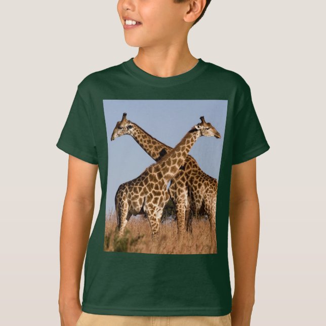 T-shirt Safari Afrique Mod Chic Classy Destiny Giraffe (Devant)