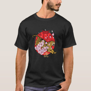 T-shirt Safari de tigres japonais faune chats sauvages ani