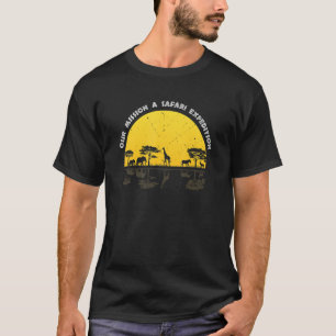 T-shirt Safari Famille Vacances Pour Voyage En Famille Afr