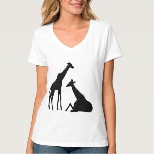 T-shirt Safari "giraff", African Giraff Wildlife