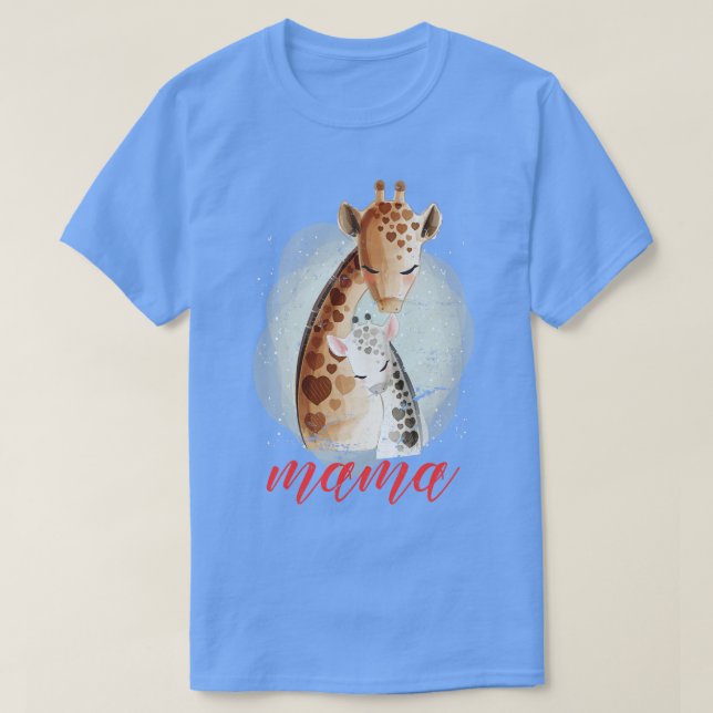 T-shirt Safari Mama Giraffe (Design devant)