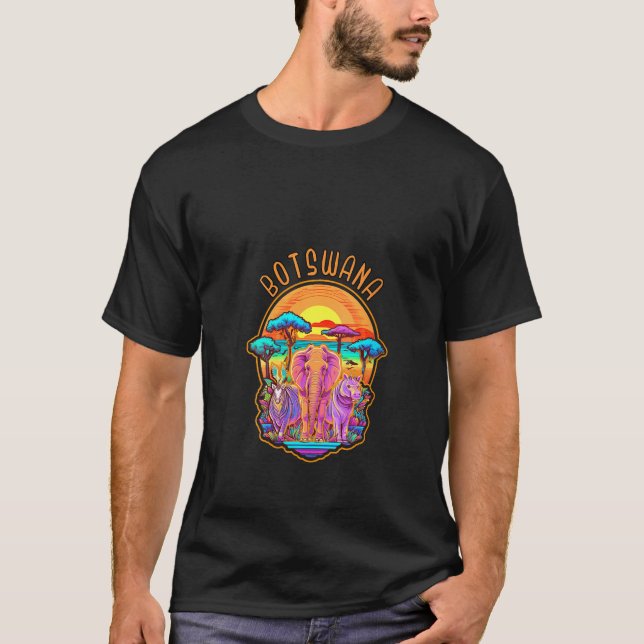 T-shirt Safari pour femmes Botswana - African Animal Adven (Devant)
