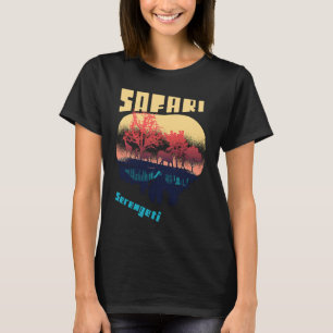 T-shirt Safari Serengeti Parc National Afrique Tanzanie Bi